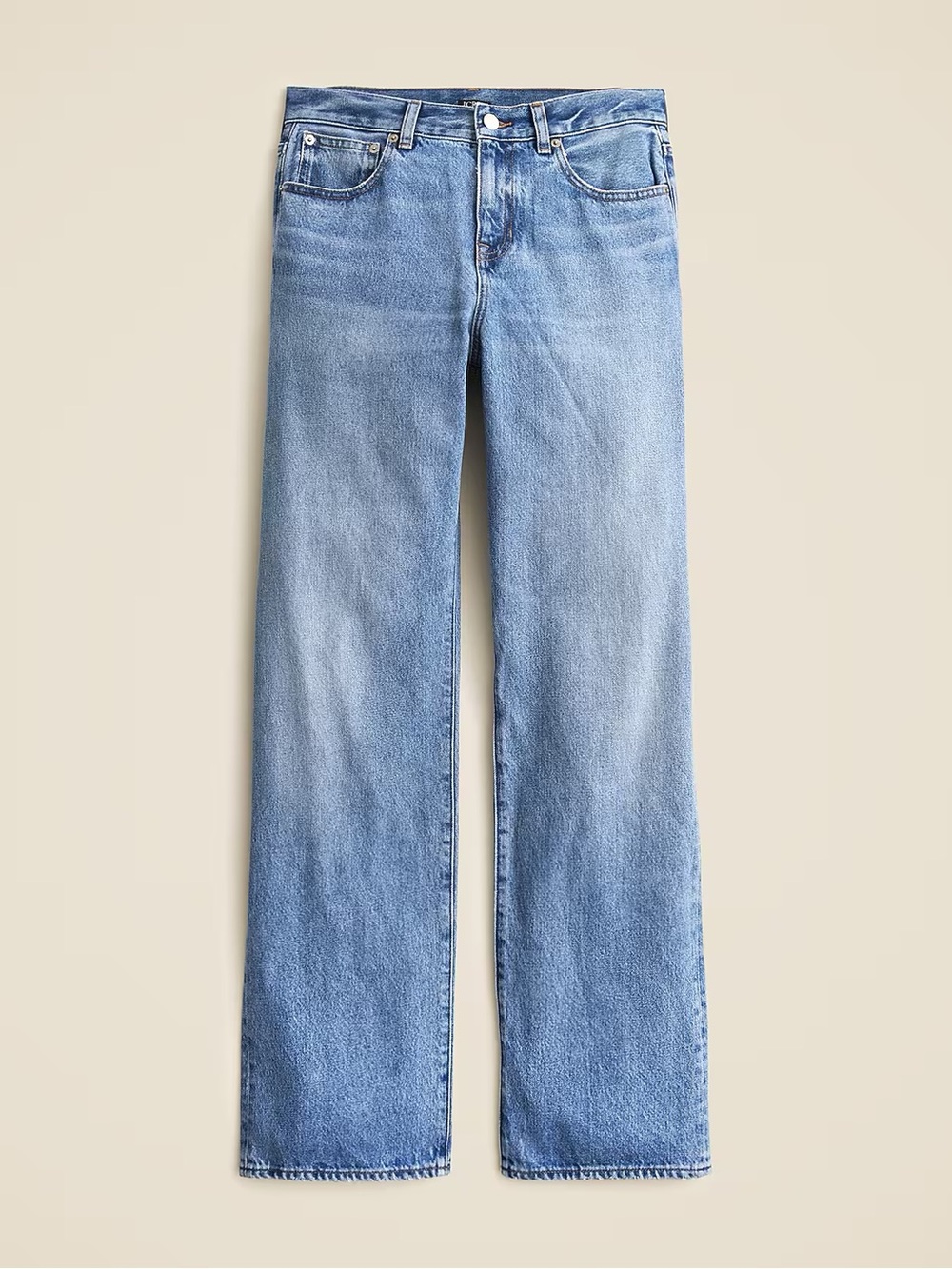 J. Crew Light-Mid Wash Straight Jeans